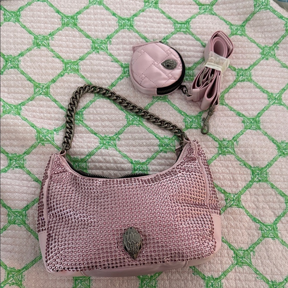 Kurt Geiger Pink Rhinestone Bag